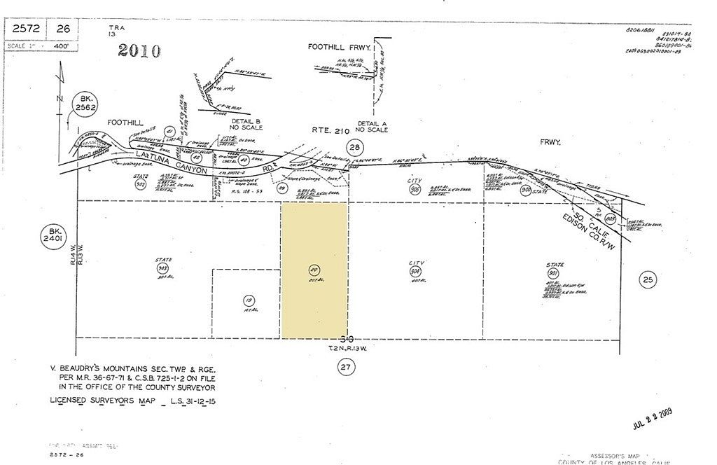 20.2 Acres of Land for Sale in Tujunga, California