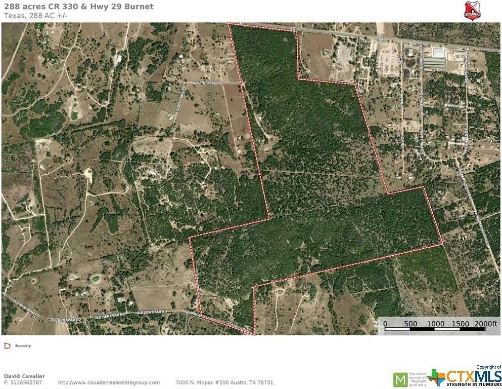 288 Acres of Land for Sale in Burnet, Texas