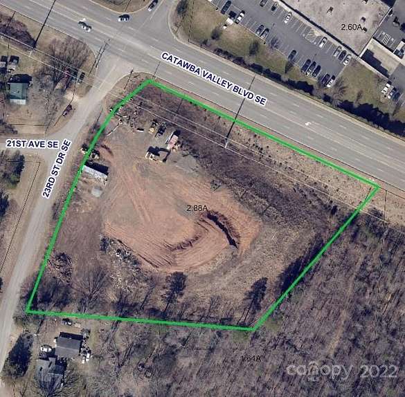 2.9 Acres of Commercial Land for Sale in Hickory, North Carolina