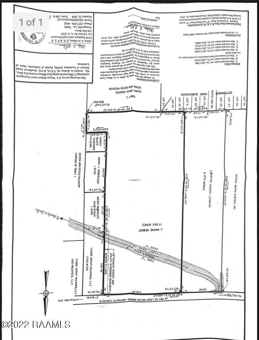 11.14 Acres of Land for Sale in Lafayette, Louisiana