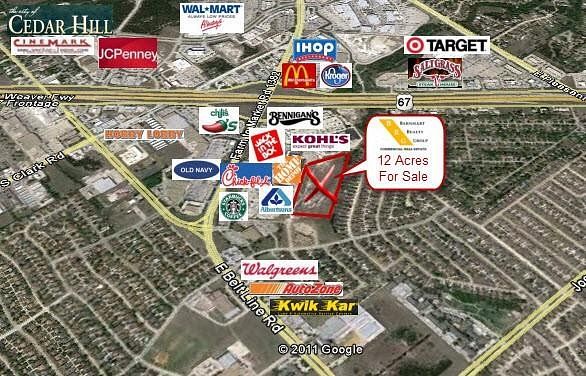 12 Acres of Land for Sale in Cedar Hill, Texas