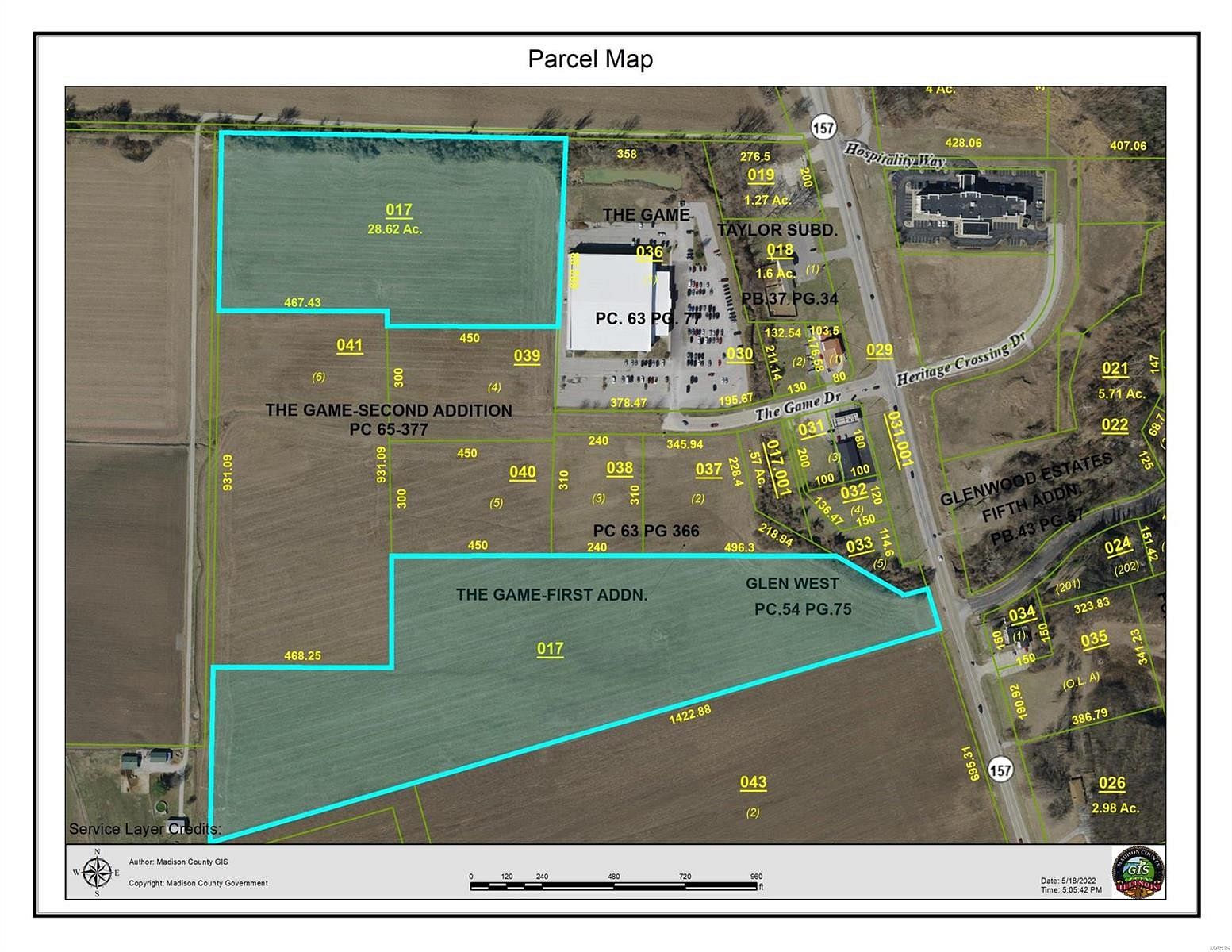 28.6 Acres of Land for Sale in Glen Carbon, Illinois