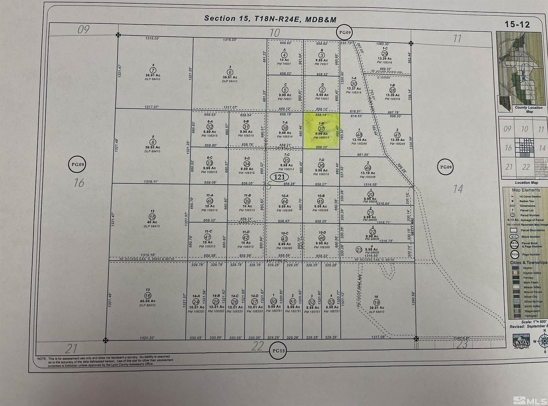 10 Acres of Land for Sale in Silver Springs, Nevada