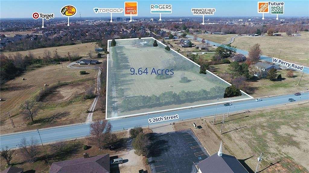 9.6 Acres of Commercial Land for Sale in Rogers, Arkansas
