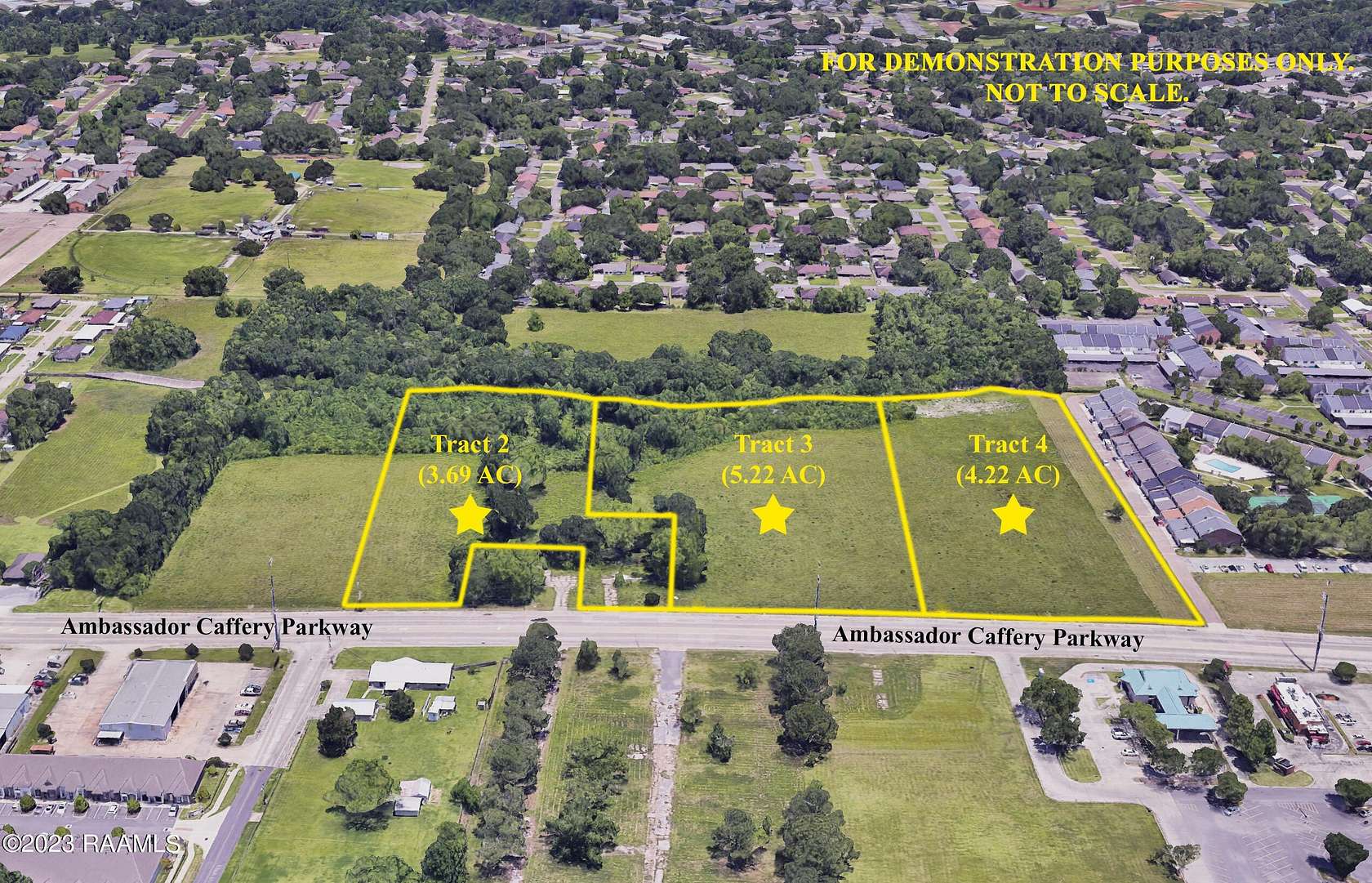 13.1 Acres of Commercial Land for Sale in Lafayette, Louisiana