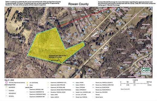13.5 Acres of Land for Sale in Landis, North Carolina