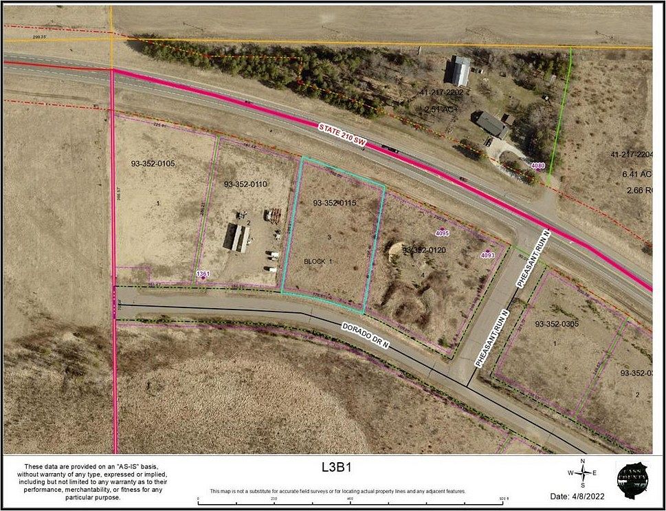 1.1 Acres of Commercial Land for Sale in Pillager, Minnesota