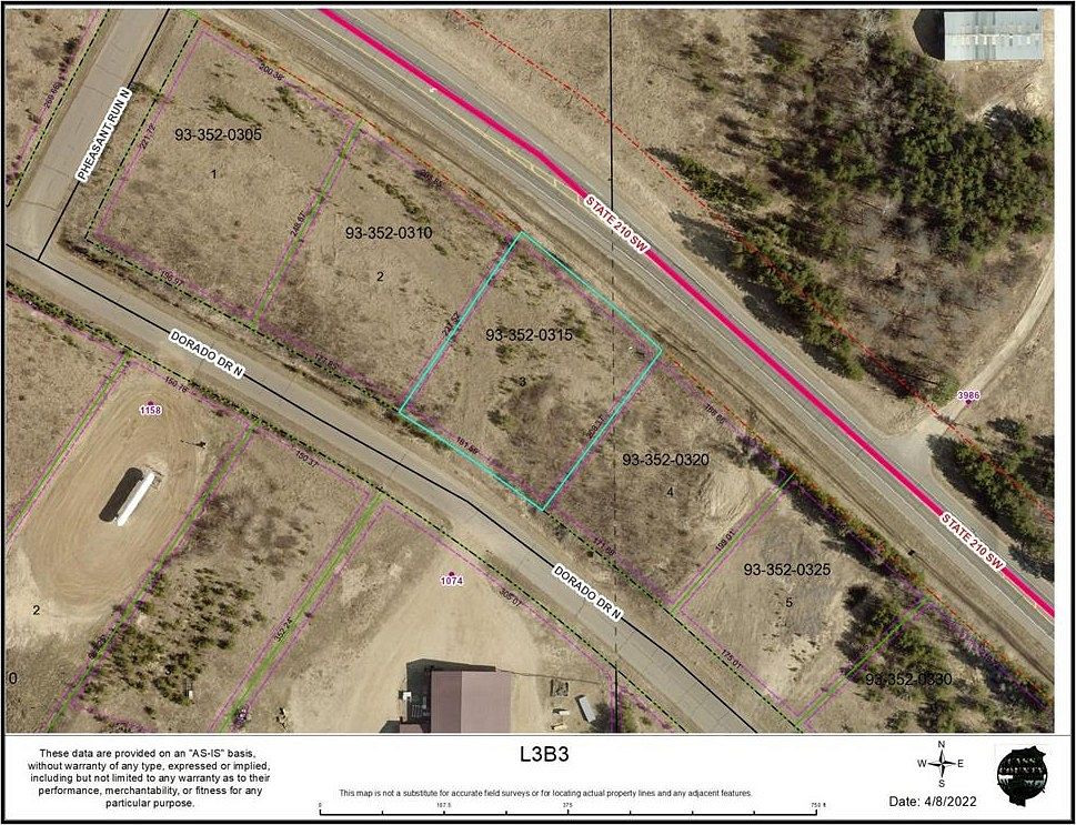 0.9 Acres of Commercial Land for Sale in Pillager, Minnesota
