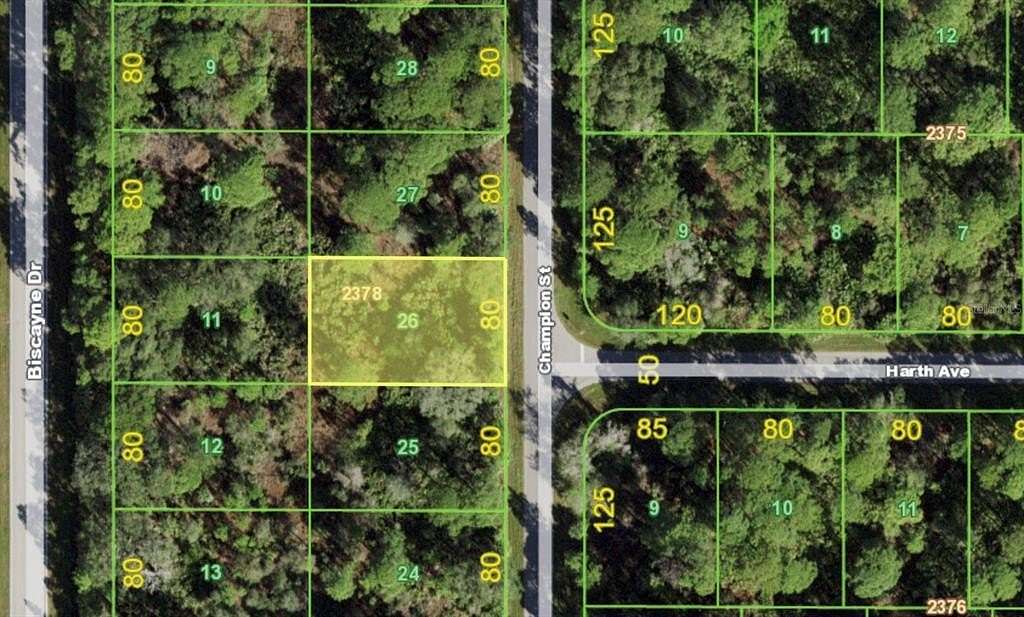 0.23 Acres of Residential Land for Sale in Port Charlotte, Florida