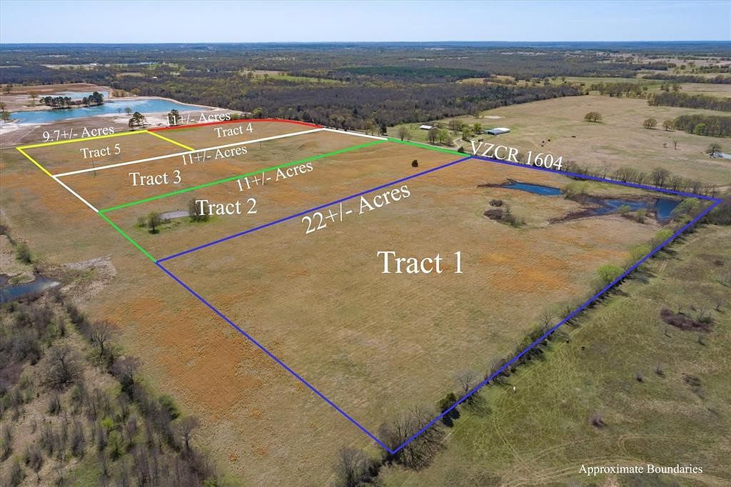 22 Acres of Agricultural Land for Sale in Grand Saline, Texas