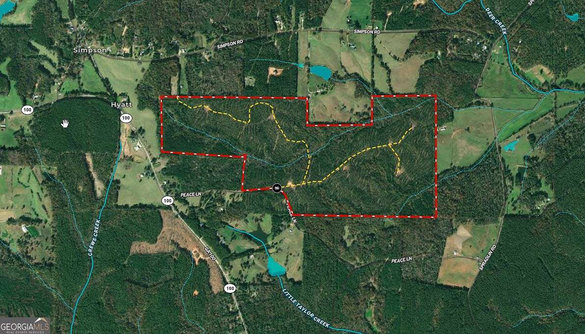 325 Acres of Land for Sale in Franklin, Georgia