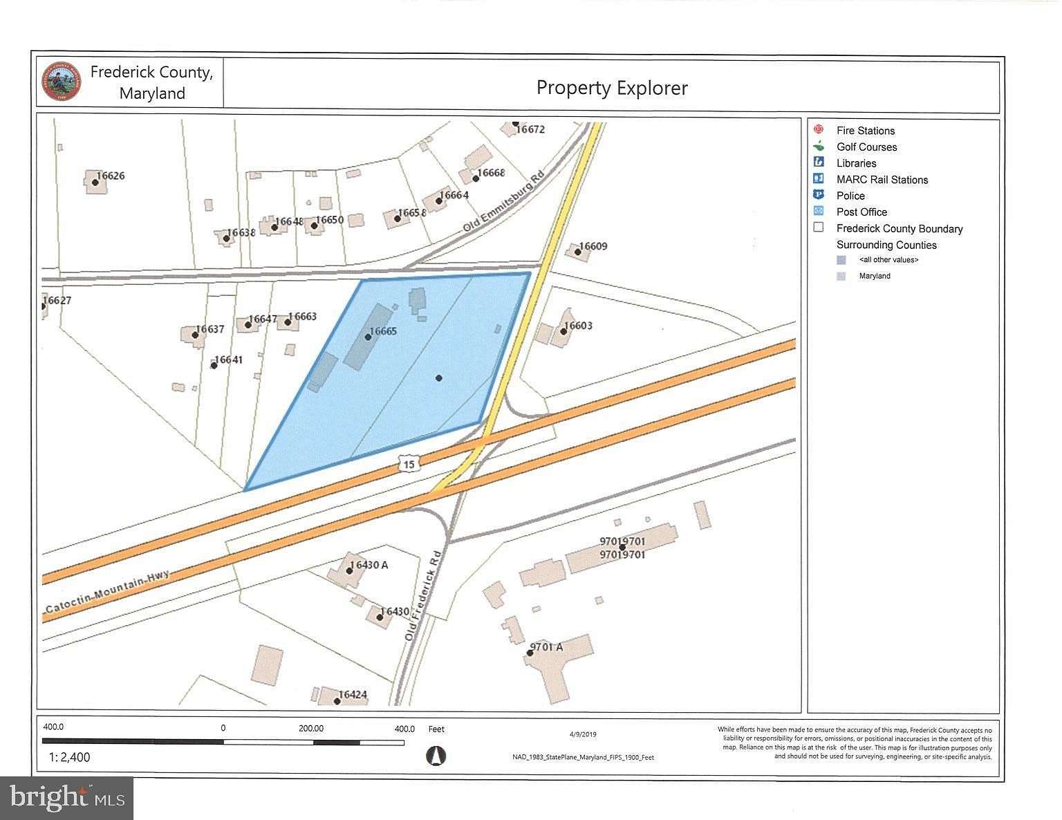 2.5 Acres of Commercial Land for Sale in Emmitsburg, Maryland