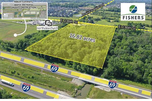 16.8 Acres of Land for Sale in Fishers, Indiana