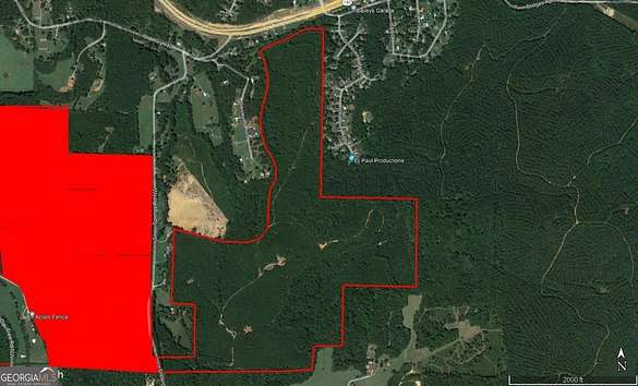 229 Acres of Land for Sale in Adairsville, Georgia
