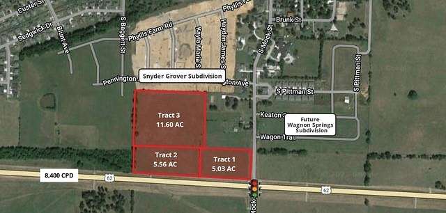 5.6 Acres of Commercial Land for Sale in Prairie Grove, Arkansas