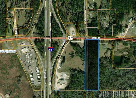 10 Acres of Commercial Land for Sale in Poplarville, Mississippi