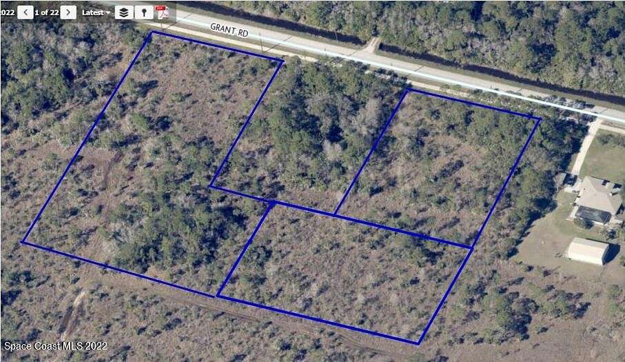 5.4 Acres of Land for Sale in Grant-Valkaria, Florida
