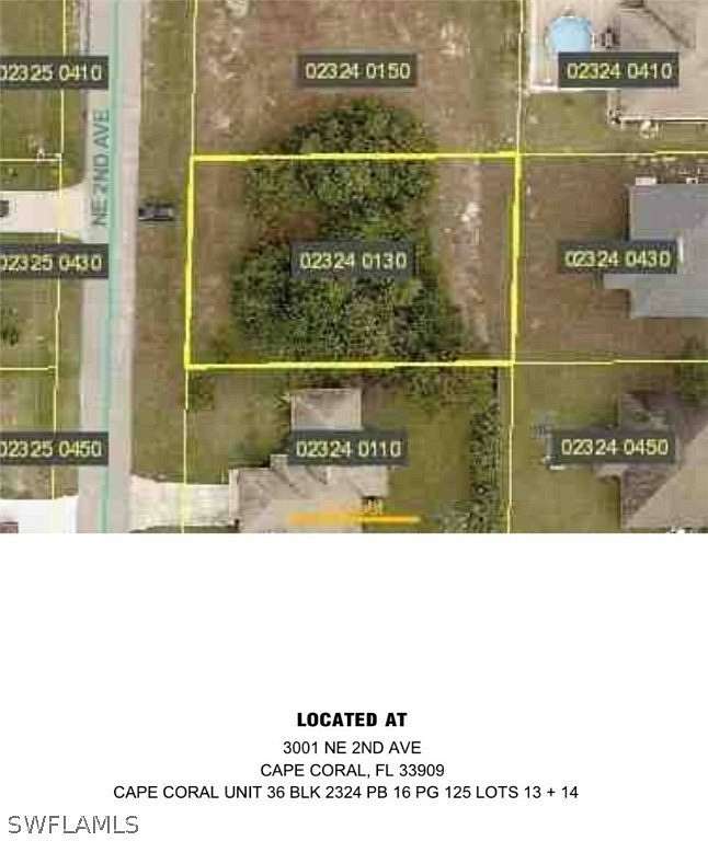 0.23 Acres of Residential Land for Sale in Cape Coral, Florida