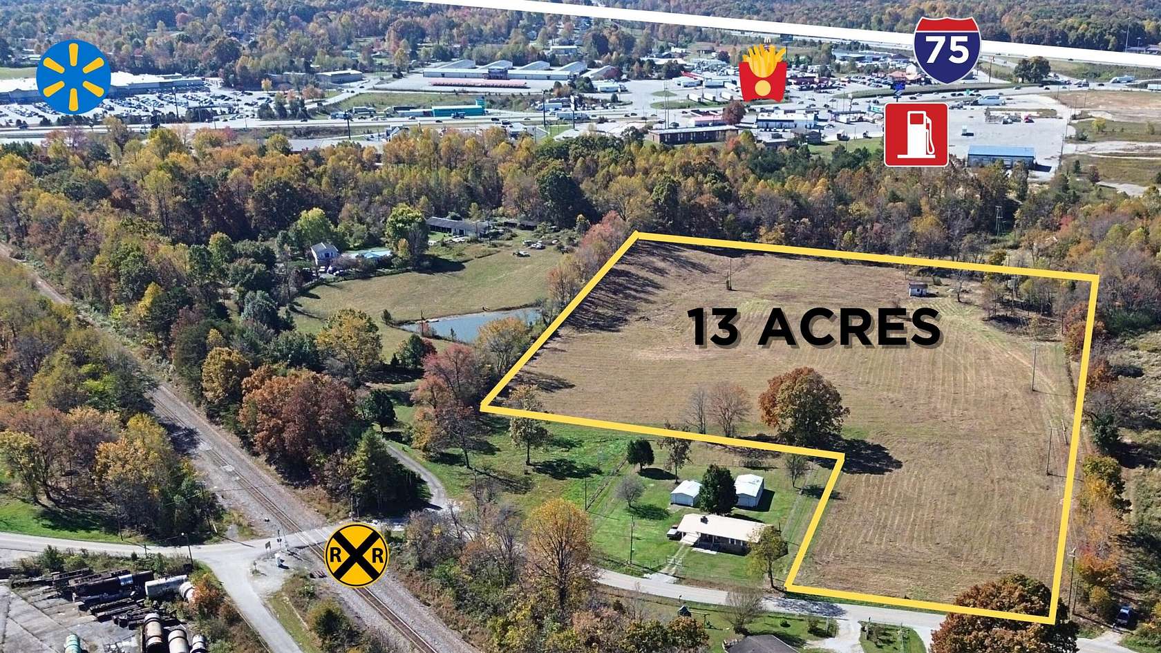 12.8 Acres of Commercial Land for Sale in Corbin, Kentucky