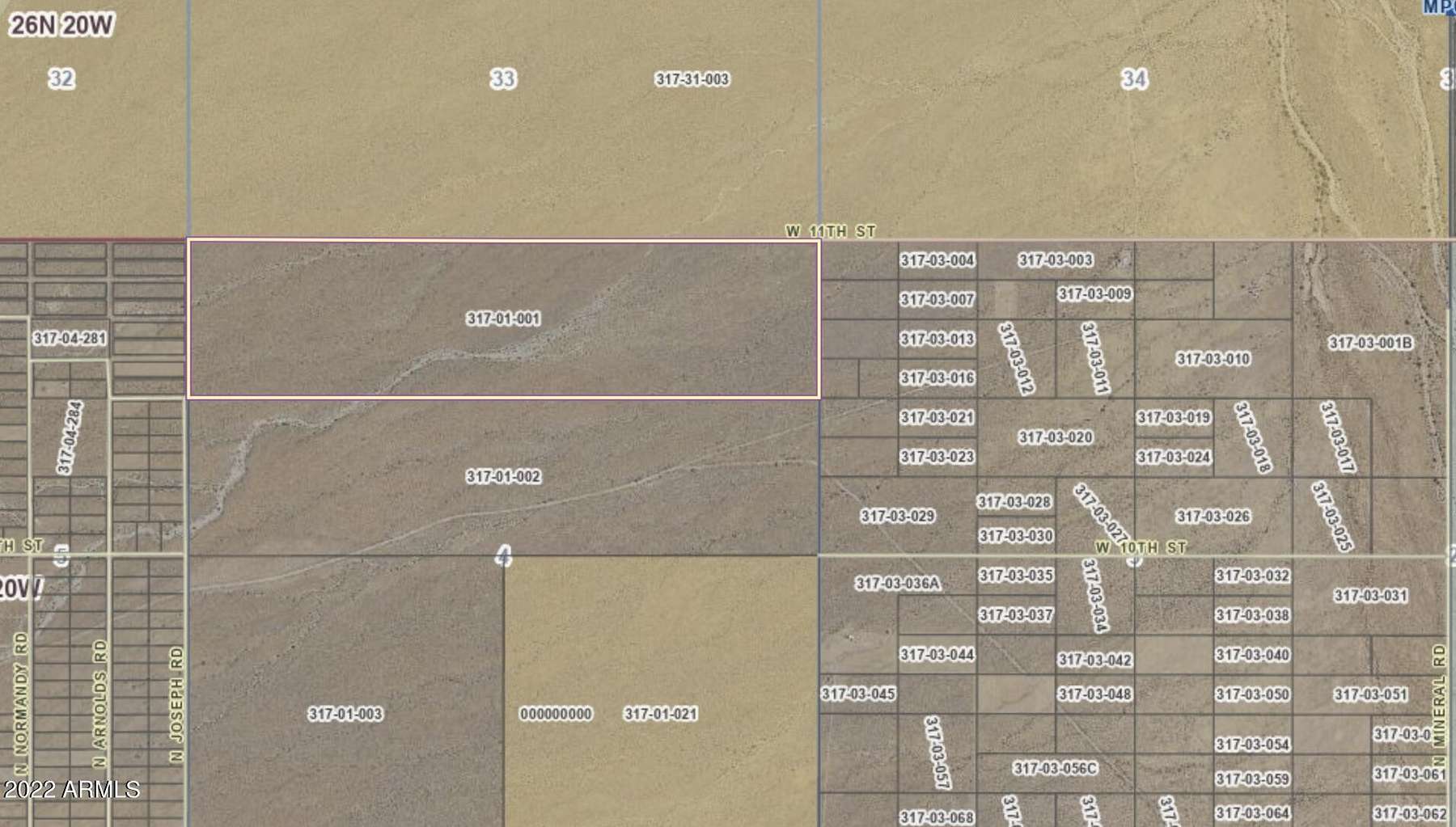 159 Acres of Land for Sale in Kingman, Arizona