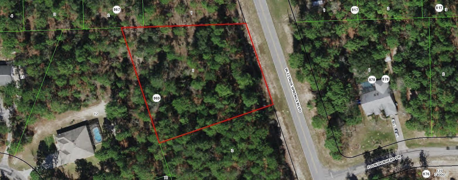 1.2 Acres of Residential Land for Sale in Citrus Springs, Florida