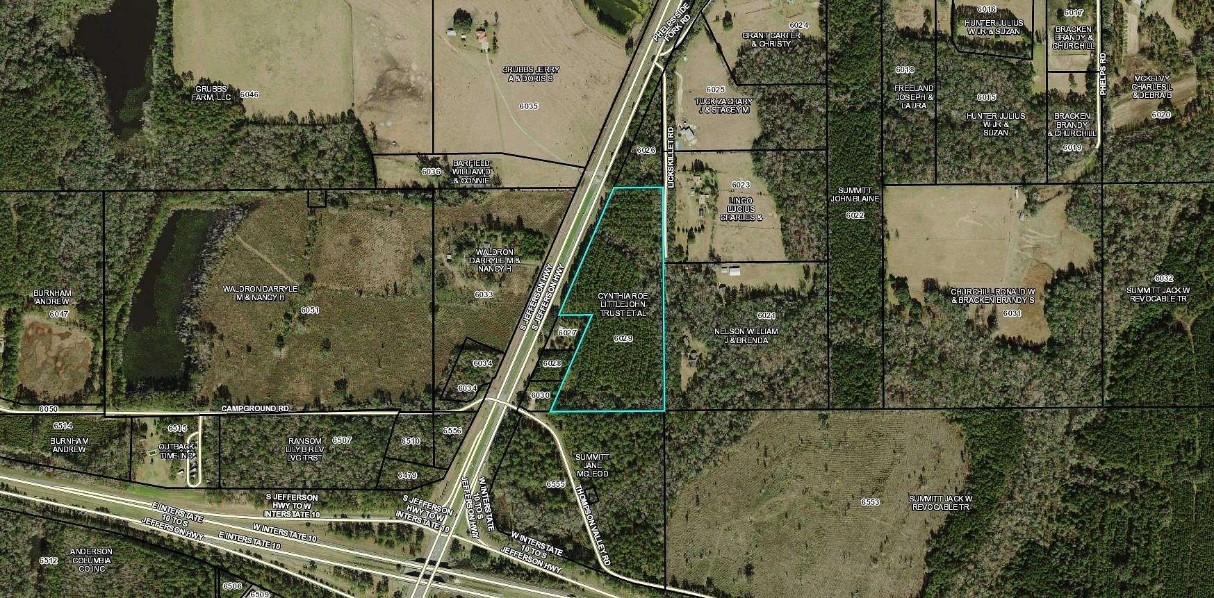 11.5 Acres of Commercial Land for Sale in Monticello, Florida