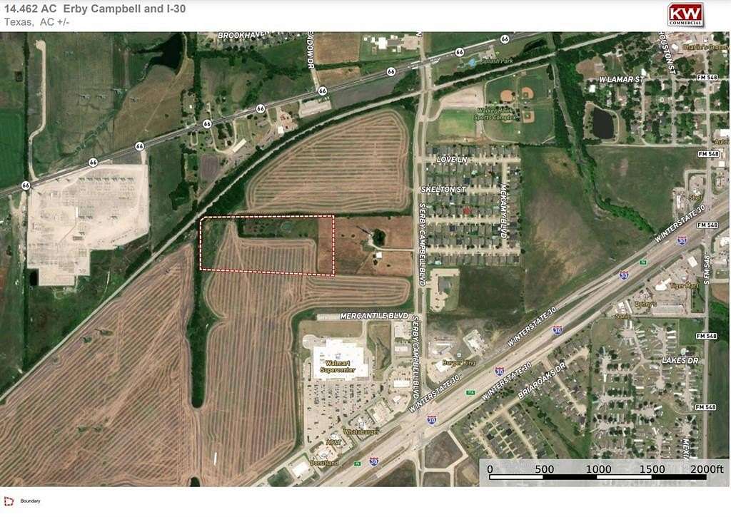 14.462 Acres of Commercial Land for Sale in Royse City, Texas