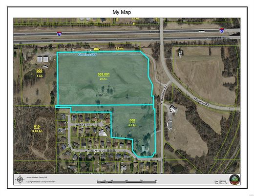 26.6 Acres of Agricultural Land for Sale in Glen Carbon, Illinois