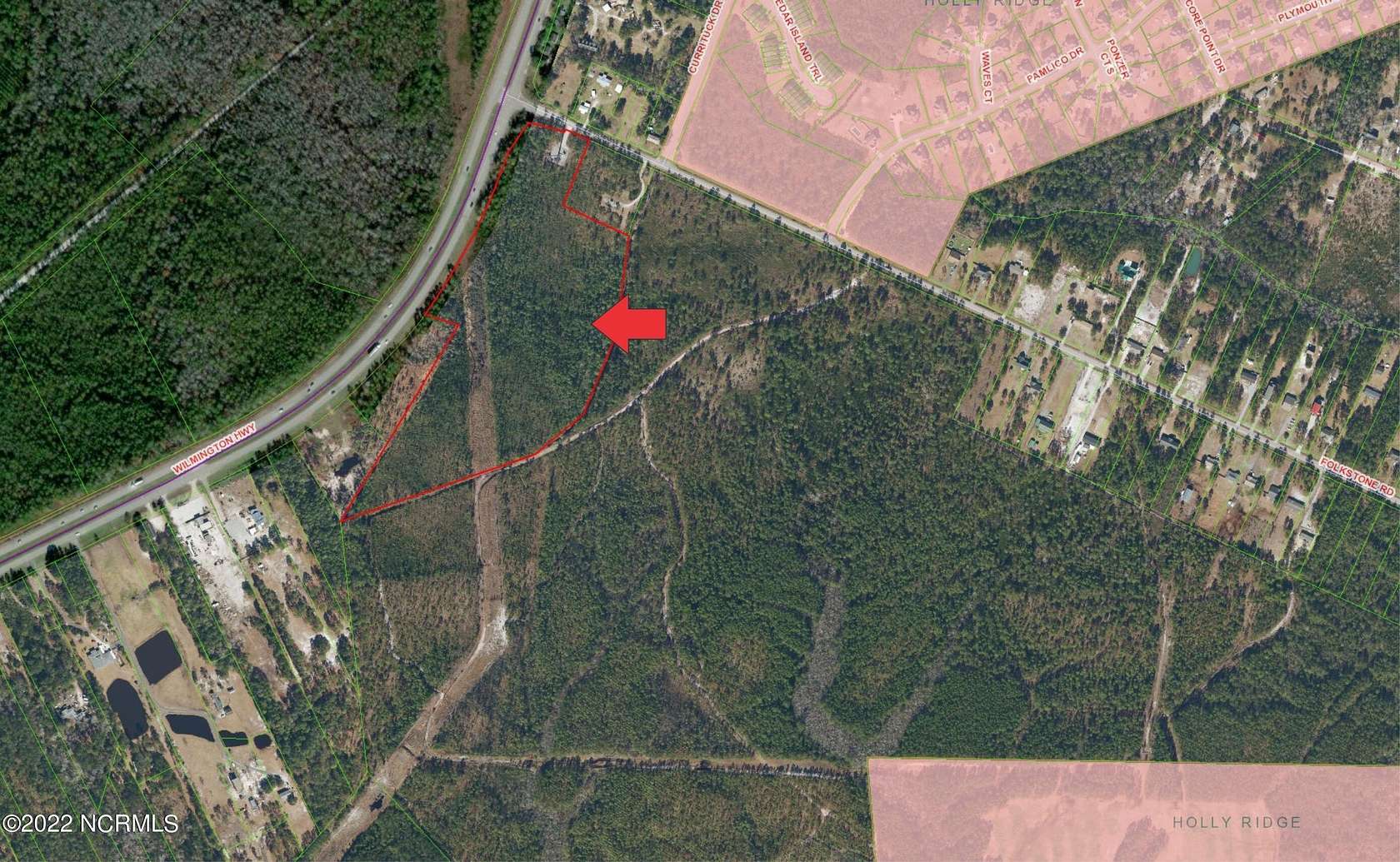 21.2 Acres of Commercial Land for Sale in Holly Ridge, North Carolina