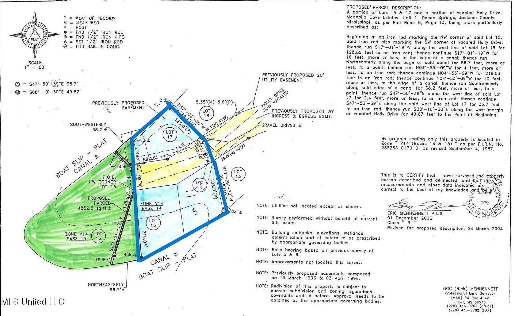 0.77 Acres of Land for Sale in Ocean Springs, Mississippi