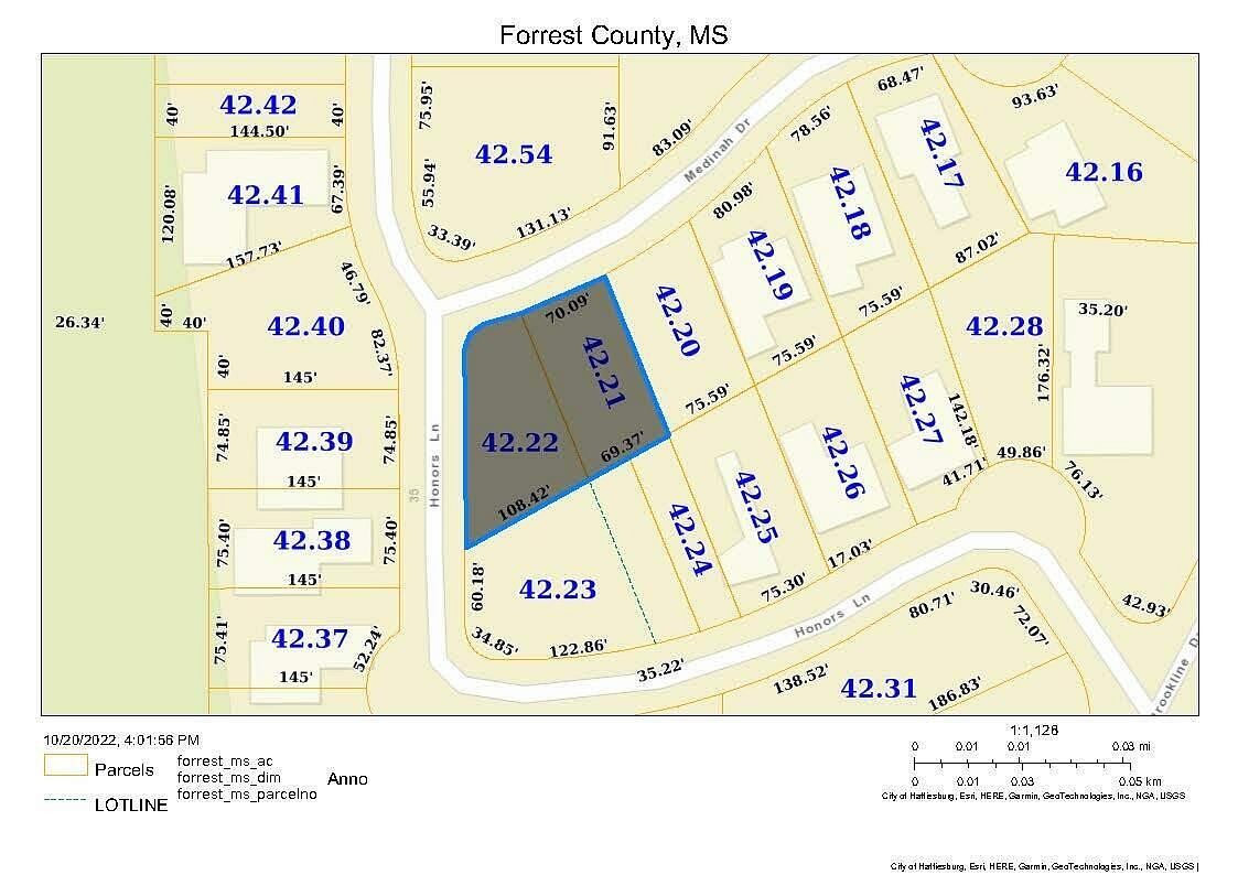 0.48 Acres of Residential Land for Sale in Hattiesburg, Mississippi