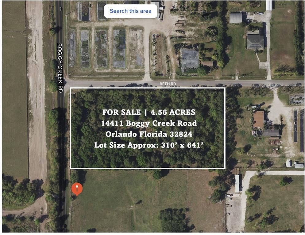 4.6 Acres of Land for Sale in Orlando, Florida