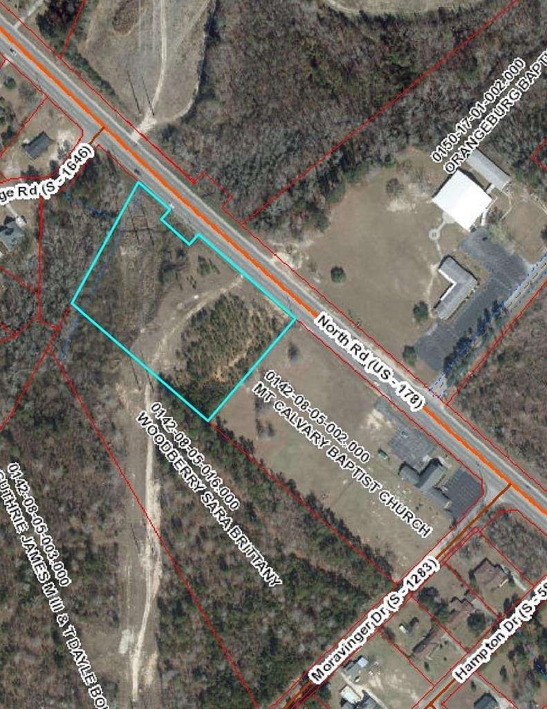 4.32 Acres of Commercial Land for Sale in Orangeburg, South Carolina