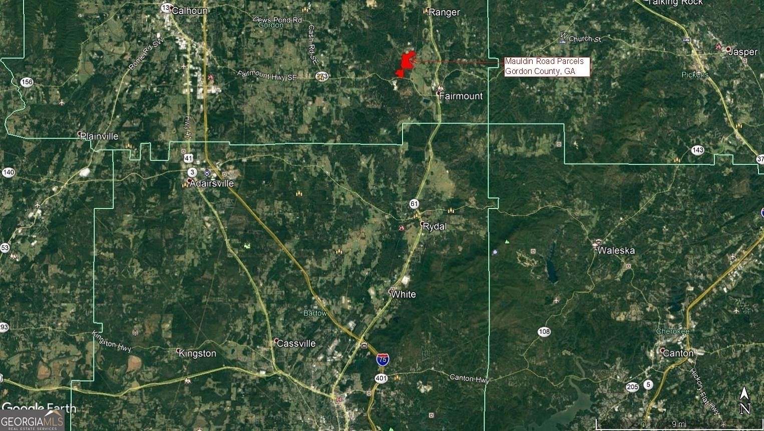 22 Acres of Agricultural Land for Sale in Fairmount, Georgia