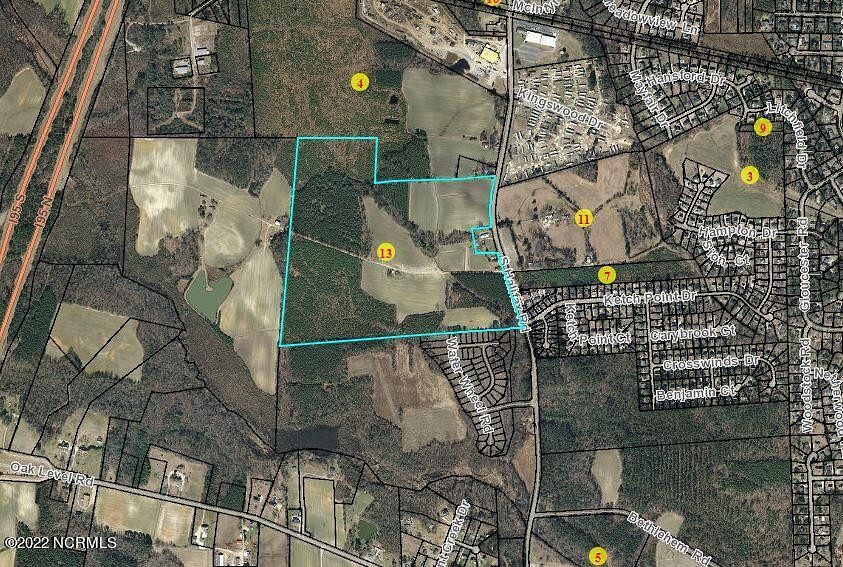 100 Acres of Improved Agricultural Land for Sale in Rocky Mount, North Carolina