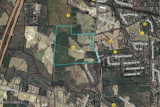 100 Acres of Agricultural Land for Sale in Rocky Mount, North Carolina