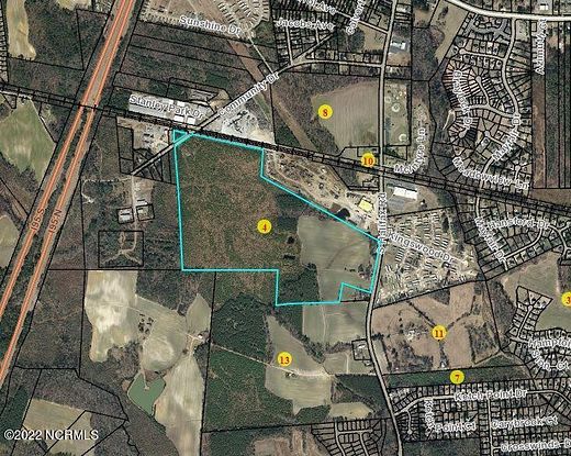 90.5 Acres of Land for Sale in Rocky Mount, North Carolina