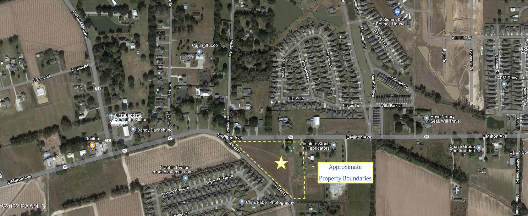 6.46 Acres of Commercial Land for Sale in Lafayette, Louisiana