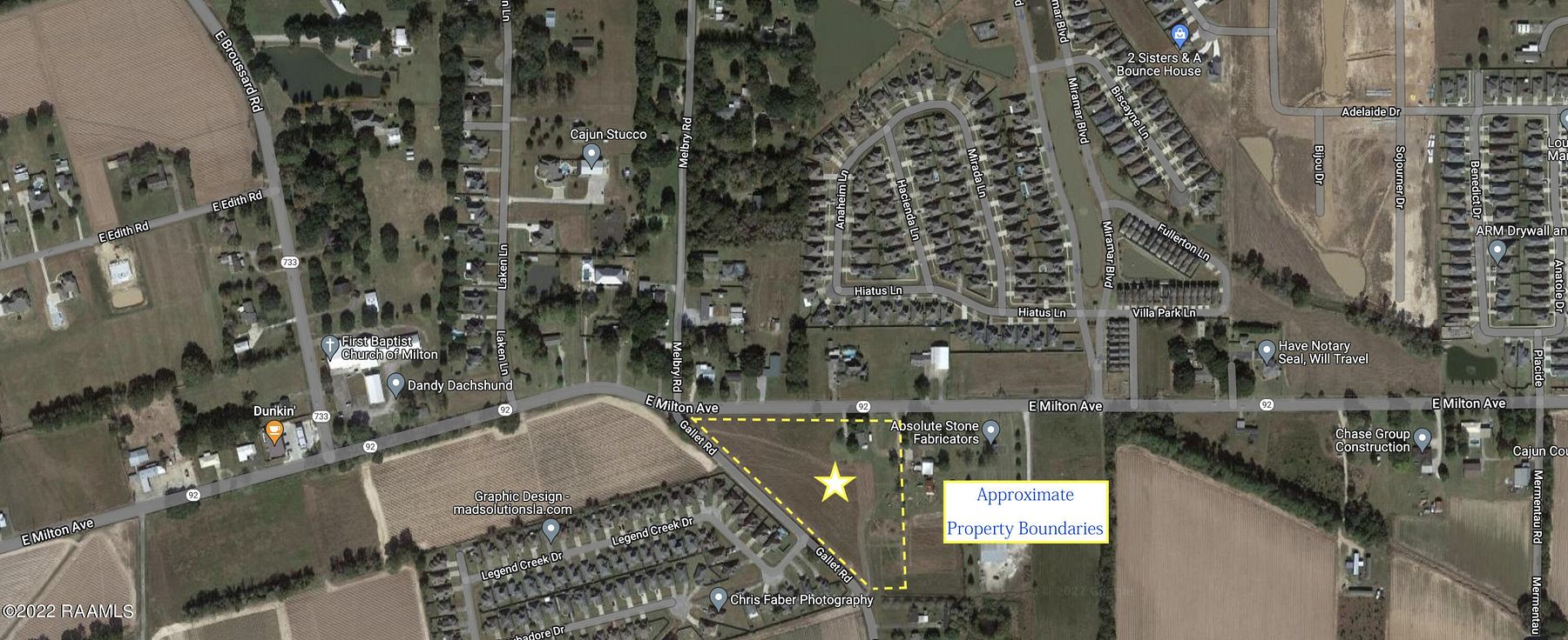6.5 Acres of Commercial Land for Sale in Youngsville, Louisiana
