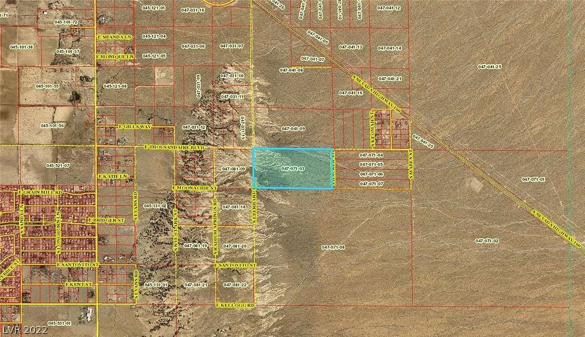 80 Acres of Land for Sale in Pahrump, Nevada