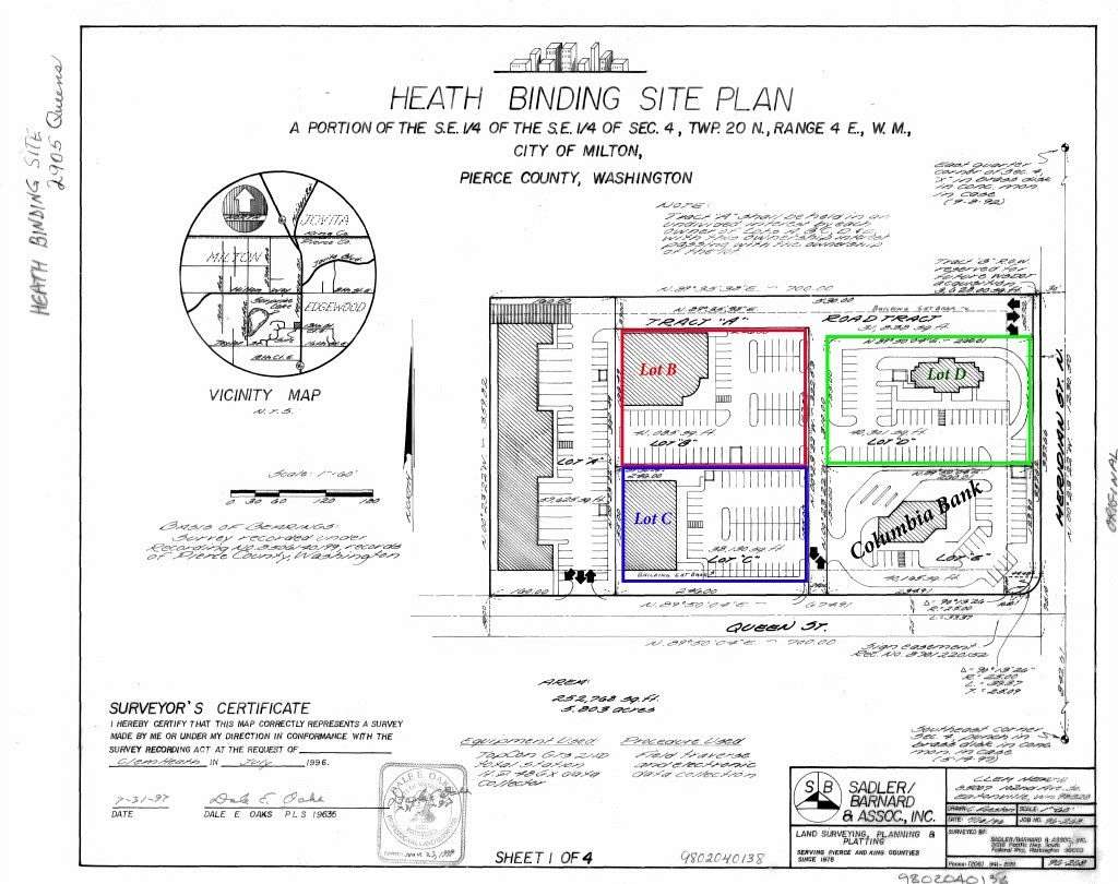 1 Acre of Commercial Land for Sale in Milton, Washington