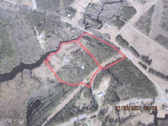 22.2 Acres of Recreational Land with Home for Sale in Belhaven, North Carolina