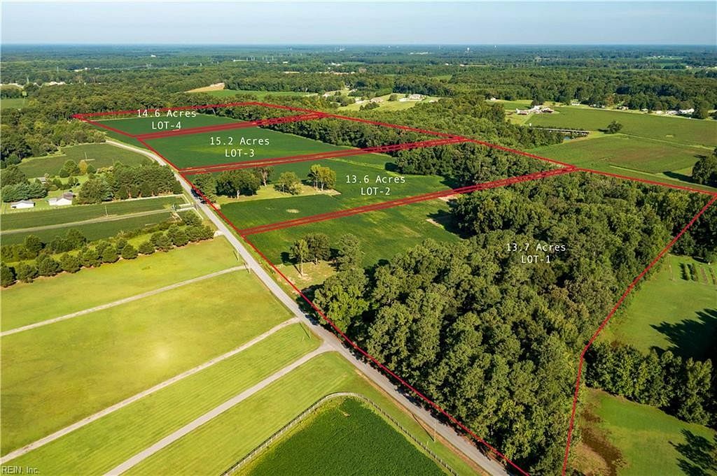 13.6 Acres of Land for Sale in Suffolk, Virginia