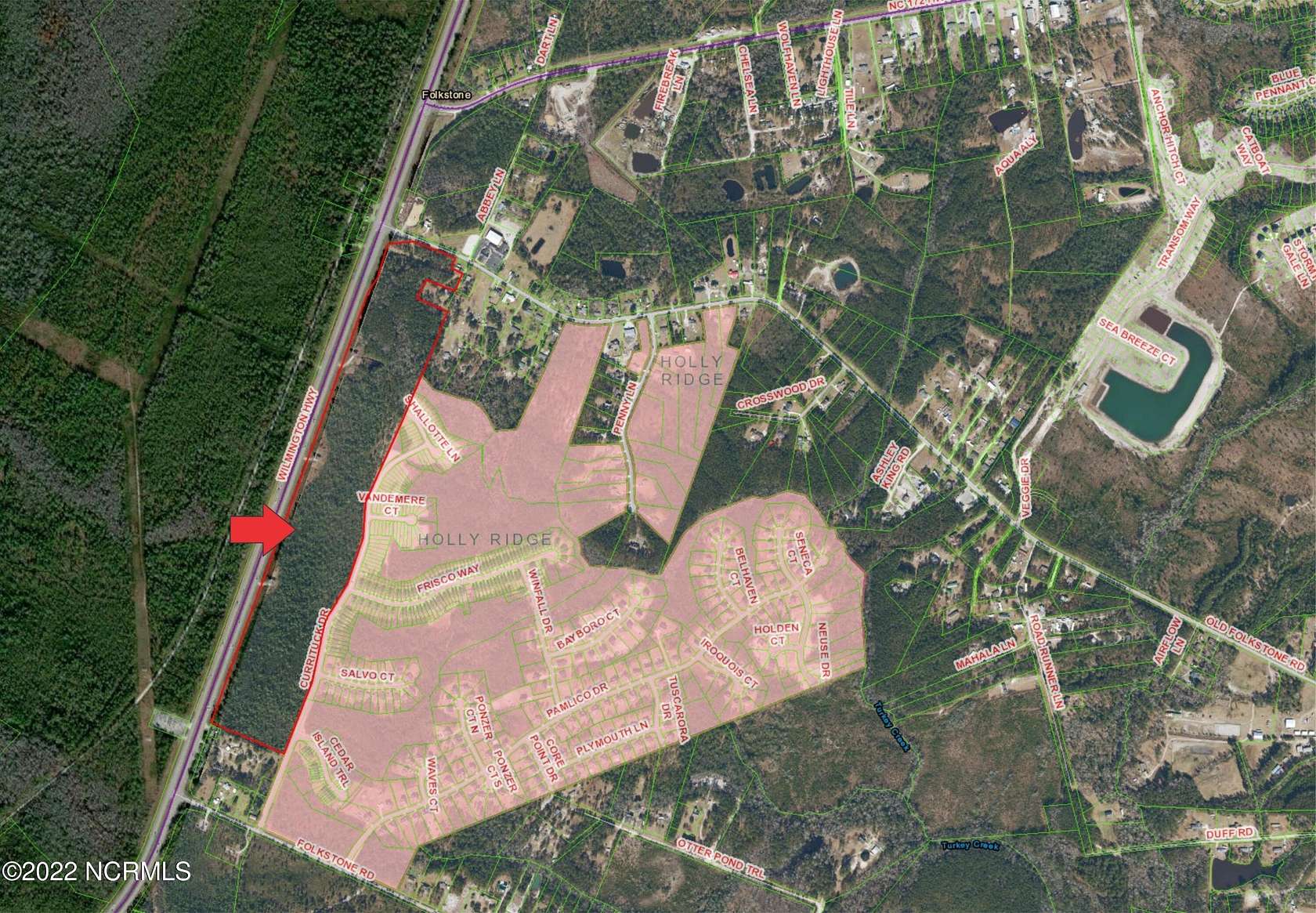 59.2 Acres of Land for Sale in Holly Ridge, North Carolina