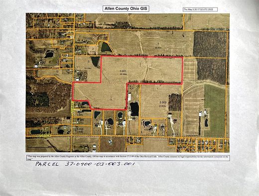 48.6 Acres of Agricultural Land for Sale in Lima, Ohio