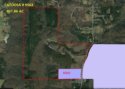 408 Acres of Recreational Land for Sale in Ringgold, Georgia