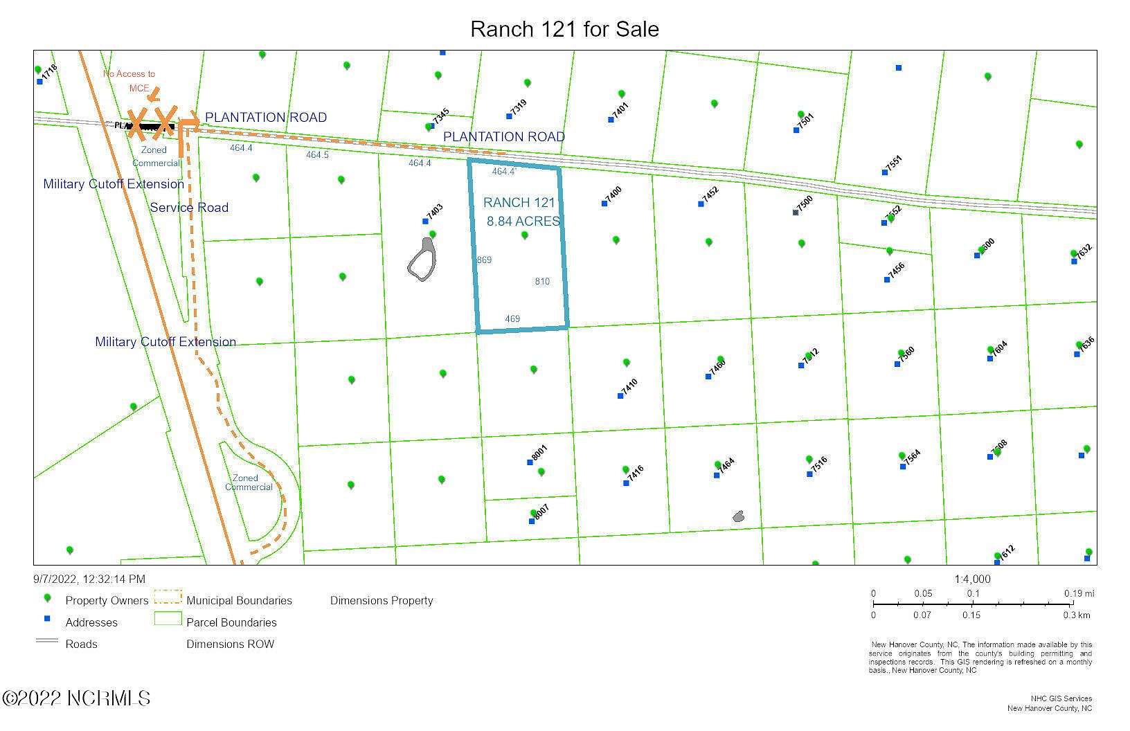 8.8 Acres of Residential Land for Sale in Wilmington, North Carolina