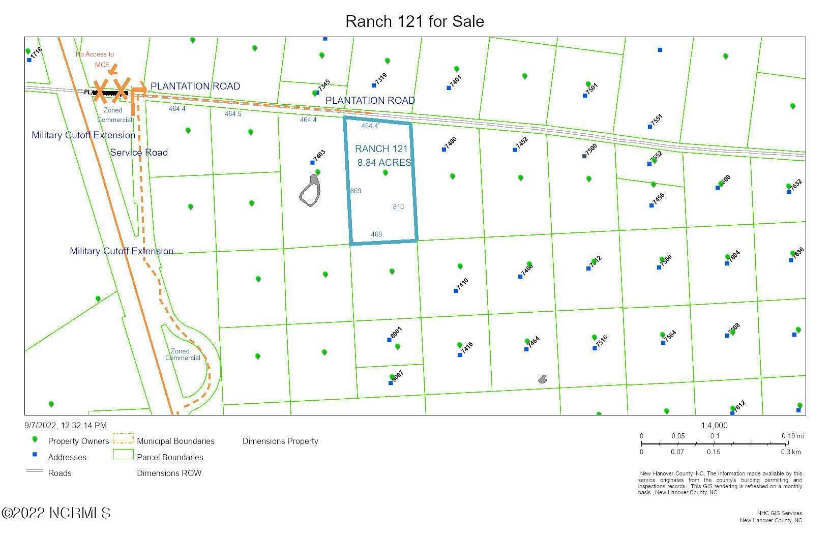 8.84 Acres of Mixed-Use Land for Sale in Wilmington, North Carolina