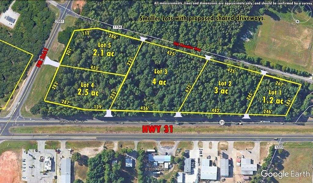 2.5 Acres of Commercial Land for Sale in Tyler, Texas