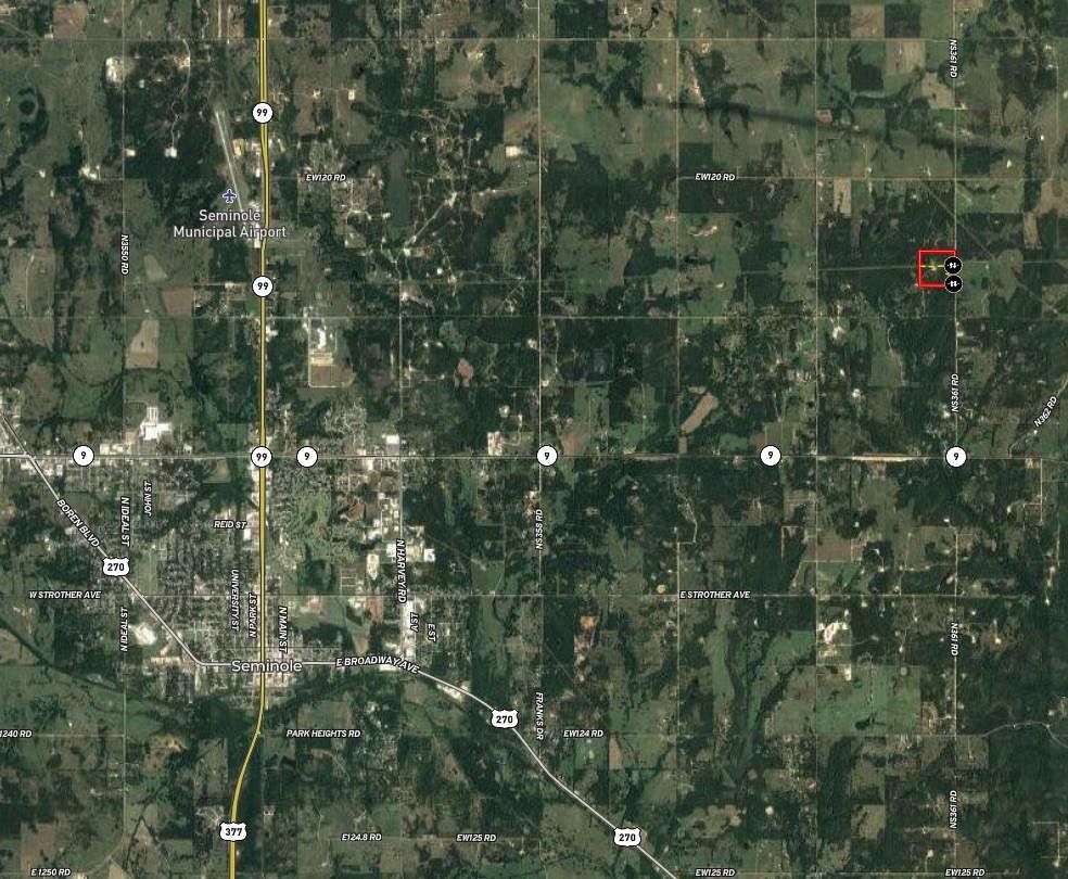 40 Acres of Recreational Land & Farm for Sale in Seminole, Oklahoma